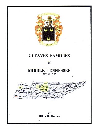 Cover of Gleaves Families in Middle Tennessee