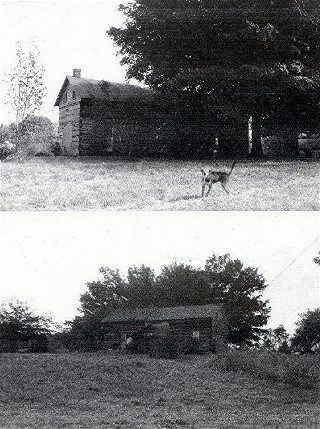 Front and back of the Doc Clements house which is believed to be the original house built by James Robertson Gleaves and was located about 200 feet from the cemetery.